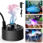 Mist maker, n�buliseur � ultrasons avec led, brumisateur d'eau de fontaine 350 ml / h, dispositif de ...