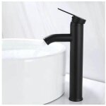 Mitigeu de lavabo, design  bec haut, robinet monotrou, pour vasque  poser sur table pour salle de bain ...