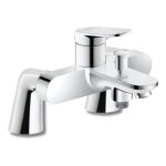Duravit - mitigeur baignoire mcanique wave chrom brillant avec colonnettes