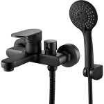 Mitigeur baignoire noir, robinet baignoire avec douchette et flexible de douche (1. 5m) support, mitigeur ... Mitigeur baignoire noir, robinet baignoire avec douchette et flexible de douche (1. 5m) support, mitigeur ...