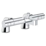 Mitigeur baignoire thermostatique grohe grohtherm 800 cosmopolitan 1 / 2 + colonnettes luxe chrom