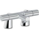 Mitigeur baignoire thermostatique jacob delafon simone chrom avec colonnettes