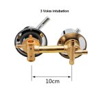 Mitigeur cabine de douche, 3 voies intubation, entraxe 10cm mitigeur laiton salle de bain poli douche ...