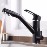 Mitigeur cuisine 3 voies osmoseur pivotant robinet d'�vier de cuisine laiton 3 en 1 robinet 3 voies cuisine, ...