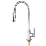 Mitigeur de cuisine, 360 rotatif cuisine bar salle de bains robinet d'�vier simple eau froide cou flexible ...