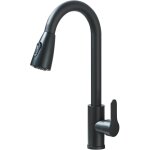 Mitigeur cuisine pivotant � 360� d'�vier � arc �lev� robinet de cuisine 2 modes pulv�risateur extensible ...