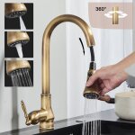 [jamais utilis�] mitigeur de cuisine r�tro evier en laiton acier inox 304 robinet cuisine avec douchette ...