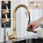 Mitigeur de cuisine r�tro evier rabattable fen�tre en laiton acier inox 304 robinet , cuisine douchette ...