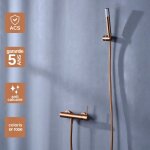 Imex products - mitigeur de douche anti - calcaire or rose imex monza bdm039 - 5orc