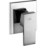 Mitigeur de douche encastr� 1 sortie avec plaque en acier inox, noir mat paffoni elle s�rie el010no / ...