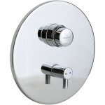 Mitigeur de douche encastr� avec commande � bouton poussoir mcm 900501 chrom�