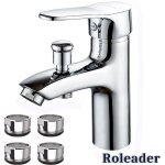 Roleader - mitigeur de douche robinet de douche robinet monotrou  double usage chaud et froid alliage, ...