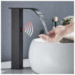 Mitigeur de lavabo � capteur noir infrarouge automatique m�langeur � induction robinet de salle de bain ...