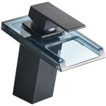 Mitigeur lavabo cascade led 3 couleurs robinet pour lavabo et vasque salle de bain robinetterie mitigeur ...