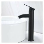 Kzq - mitigeur de lavabo, design  bec haut, robinet monotrou, pour vasque  poser sur table pour salle ...