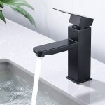 Ohpa - mitigeur de lavabo robinet salle bain noir, mitigeur salle de bain mono - trou, mlangeur l'eau ...