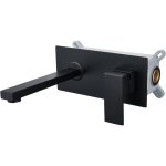 Mitigeur de lavabo robinet mural noir mat salle de bain robinet de cuisine mitigeur �vier mitigeur en ...