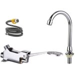 Mitigeur de lavabo robinet � p�dale ensemble de robinets de lavabo de laboratoire m�dical / de salle ...