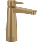 Mitigeur lavabo villeroy et boch conum ouverture dessus avec tirette chrome or bross
