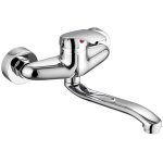 Mitigeur robinet mural srie monocommande eau chaude froide cuivre argent brillant brillant vier cuisine ...