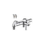 Mitigeur thermostatique baignoire - robinet thermostatique bain douche avec bouton de scuris  38c ...