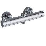 Mitigeur thermostatique pour colonne, robinet de douche en laiton haut g3 / 4 bsp + bas g1 / 2  bsp (accessoir ...