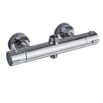 Dolaso - mitigeur thermostatique pour colonne, robinet de douche en laiton haut g3 / 4 bsp + bas g1 / ...