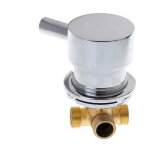 Mitigeur thermostatique de douche en laiton, robinet de sortie deux en un g1 / 2  pour salle de bain, ...