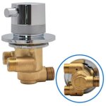 Mitigeur thermostatique mitigeur de douche en laiton mitigeur robinets de vanne sortie � 1 voie m�lange ...