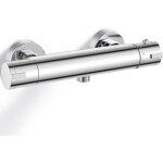 Mitigeur thermostatique douche, murale robinet thermostatique de douche avec bouton s�curis� � 38�c anti ...