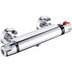 Mitigeur thermostatique pour douche, murale robinet thermostatique de douche avec bouton scuris  38c ...