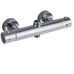 Mitigeur thermostatique de douche , robinet thermostatique mural avec bouton de s�curit� 38�c , entraxe ...