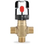Mitigeur thermostatique, vanne de contr�le de la temp�rature de l'eau en laiton massif g1 / 2, mitigeur ...