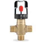 Mitigeur thermostatique, vanne de contr�le de la temp�rature de l'eau en laiton massif g1 / 2, mitigeur ...