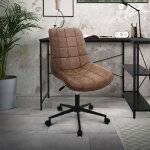 Ml - design - chaise de bureau, marron, en simili, rglable en hauteur, assise rembourre avec pitement ...