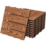 Ecd germany dalles de terrasse wpc 30 x 30 cm / 11 pièces = 1 m², marron clair, aspect bois, avec système ... Ecd germany dalles de terrasse wpc 30 x 30 cm / 11 pièces = 1 m², marron clair, aspect bois, avec système ...