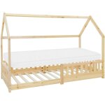 Ml - design - lit d'enfant design en forme maison 90x200 cm naturel avec matelas à mousse froide polyester, ... Ml - design - lit d'enfant design en forme maison 90x200 cm naturel avec matelas à mousse froide polyester, ...