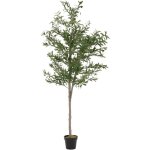 Ml - design - olivier artificiel 210 cm dcoratif, plante verte grande avec tronc en bois naturel et ...