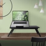Table pour ordinateur portable pour lit / sofa, noir, bois, réglable en hauteur, pieds pliables, lapdesk ... Table pour ordinateur portable pour lit / sofa, noir, bois, réglable en hauteur, pieds pliables, lapdesk ...