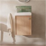 Meuble lave - mains dcor chne frame