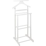 M�bel valet blanc, bois massif - dim. : l 47 cm x h 102 cm x p 36 cm, style: traditional