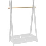 Mobili rebecca - rebecca mobili cintre pour enfants porte - vtements montessori blanc mdf pin avec etagre ...