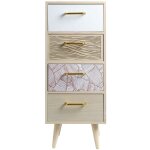 Mobili rebecca - rebecca mobili commode �troite en bois avec 4 tiroirs style boh�me