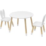 Mobili rebecca - rebecca mobili table pour enfants avec 2 chaises mdf blanc marron pour chambre d'enfants ... Mobili rebecca - rebecca mobili table pour enfants avec 2 chaises mdf blanc marron pour chambre d'enfants ...