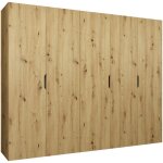 Mobilier1 - armoire hartford 515, chne artisan, 202x250x50cm, portes d'armoire: avec des charnires, ...