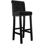 Mobilier1 - chaise de bar jackson 100, noir + magic velvet 2219, 107x40x47cm, tapisserie, en bois Mobilier1 - chaise de bar jackson 100, noir + magic velvet 2219, 107x40x47cm, tapisserie, en bois