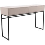 Mobilier1 - console calcalo 103, beige, 84x137x37cm, avec tiroirs