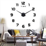 Modern diy grande horloge murale, silencieuse , pendule murale moderne m�tallique horloge d�corations ...
