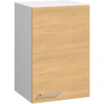 Moderna - meuble haut onelia, mlamin chne s 16mm, l40 cm, 1 porte + 1 tagre