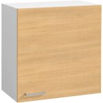 Moderna - meuble haut onelia, mlamin chne s 16mm, l60 cm, 1 porte + 1 tagre